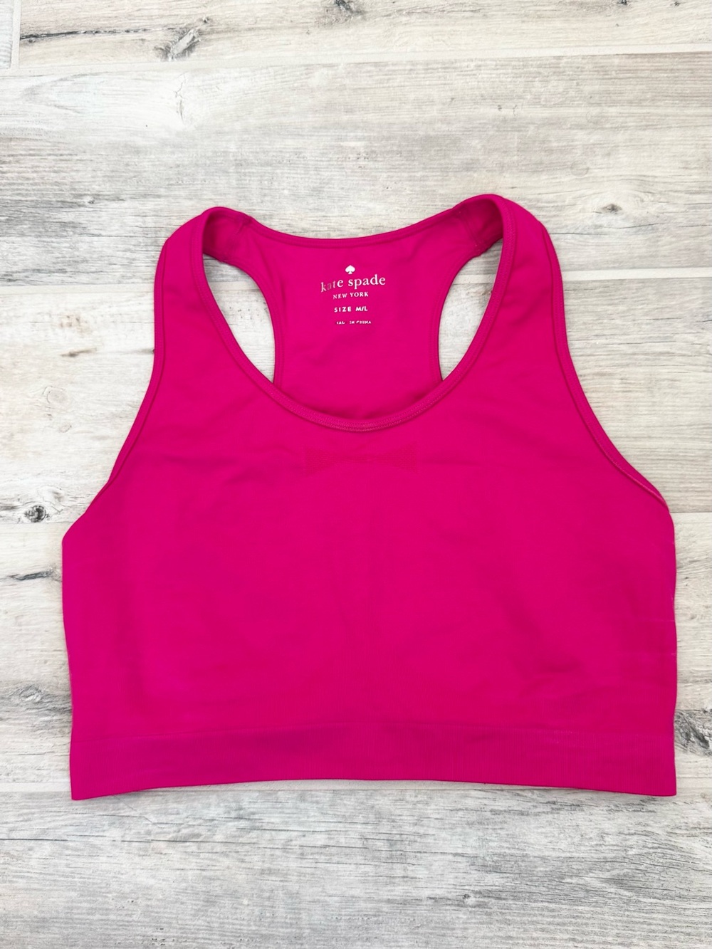 Kate Spade Hot Pink Racerback Sports Bra